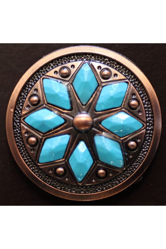 Concho 4 Conchos Rhinestone Horse Saddle Western Bridle Co249B