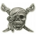 thumbnail image 1 of Concho Antique Silver Screwback 1.25"-Pirate, Pk 3, Tandy Leather Factory, 1 of 2
