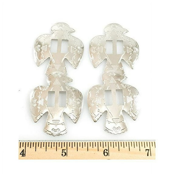 Conchos 1 1/2" Thunderbird Nickel Finish 25 Pcs