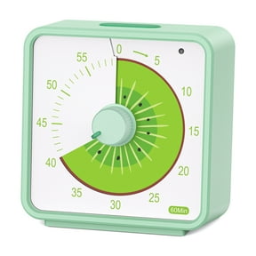 Conchstar 60 Minute Visual Timer for Kids, Countdown Timer for Classroom & Kitchen, Desk Timer for Study, Time Manager Tool for Kids with Fruit Pattern (Kiwifruit)
