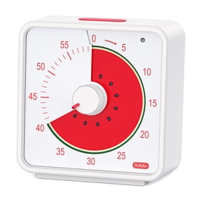 Conchstar 60 Minute Visual Timer for Kids, Countdown Timer for Classroom & Kitchen, Desk Timer for Study, Time Manager Tool for Kids with Fruit Pattern (Orange)