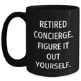 thumbnail image 1 of Concierge Gifts - Funny Quote Black Coffee Mugs for Men and Women, Gifts from Family and Friends to Concierge, Unique Father's Day Unique Gifts, 1 of 4