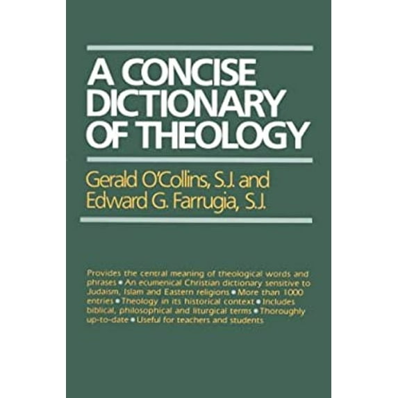 Pre-Owned Concise Dictionary of Theology (Paperback) 0809132354 9780809132355