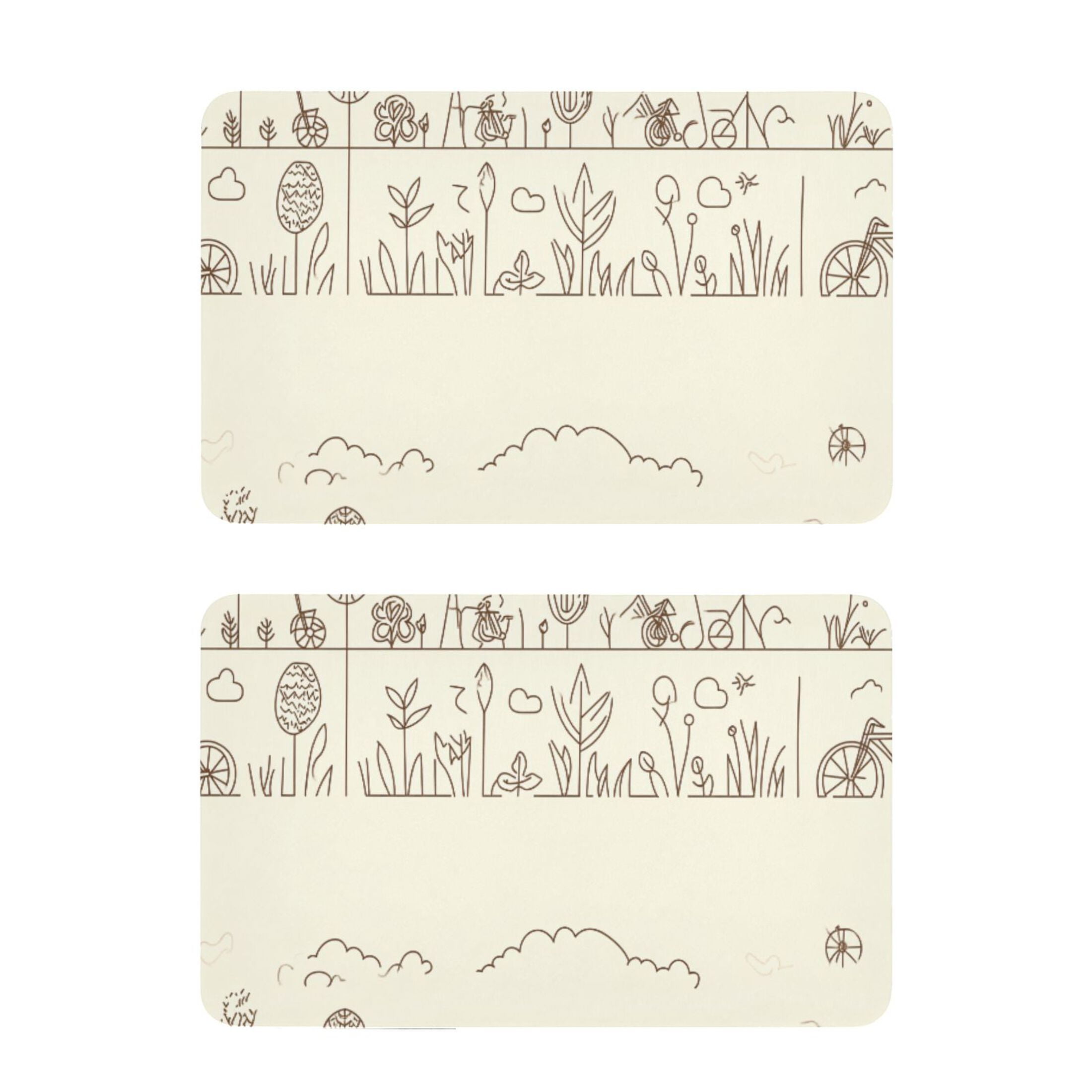 Concise Outdoor Illustration 2 Pack 4x2.5 Inch Magnetic Stickers Thick ...
