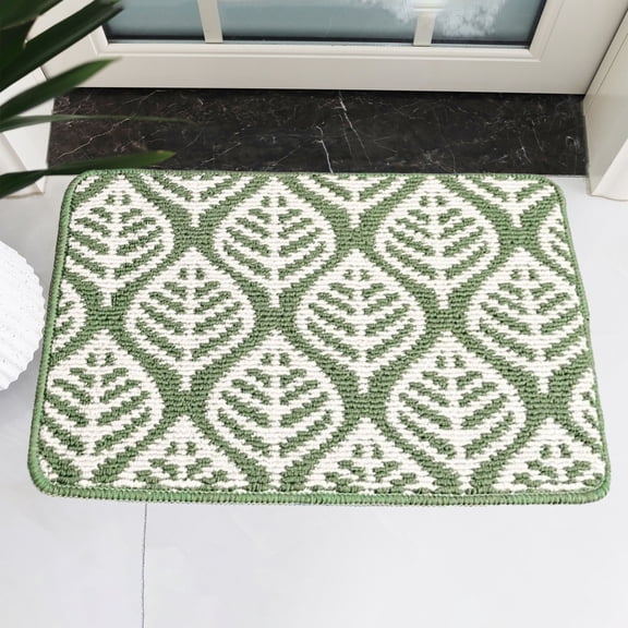 Concise Polypropylene Jacquards Weave Entry Door Doormat, Floor Mat Bathroom Non-Slip Mat, Entrance Door Scuffing Mat Foot Mat, Fast Absorbing Quick Drying Carpet, For Bathroom Kitchen Laundry