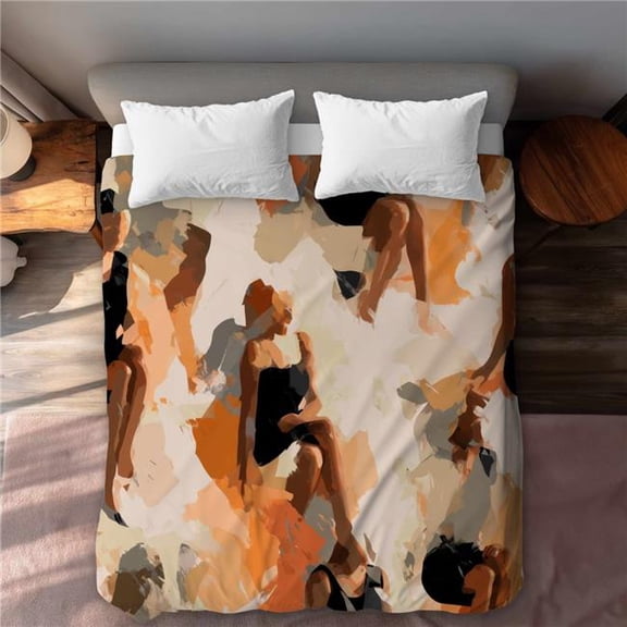 Concius Sales C1DCQSW0AJ9NJI Sitting Still Duvet Cover - Stylish Home Decor Bedding - Queen Size