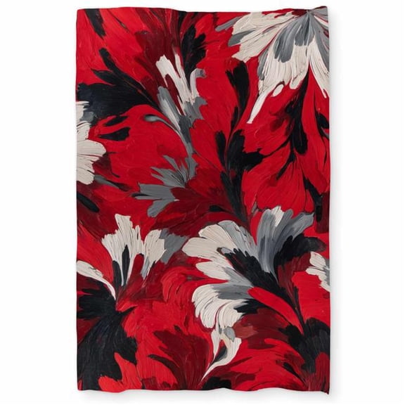 Concius Sales C1DCTXLW1Z3YRV Red Flow Duvet Cover - Stylish Home Decor Bedding - Twin Size Extra Long