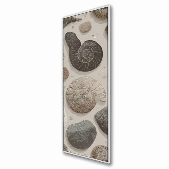 Concius Sales C1FC2060H9FURK Timeless Fossil Flow Framed Canvas - Elegant Home Decor - 20 x 60 in.