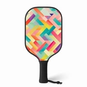 Concius Sales C1PCKINTGMULRS 8 x 16 in. Stripe Harmony Casual Pickleball Paddle Set - Sport Gear