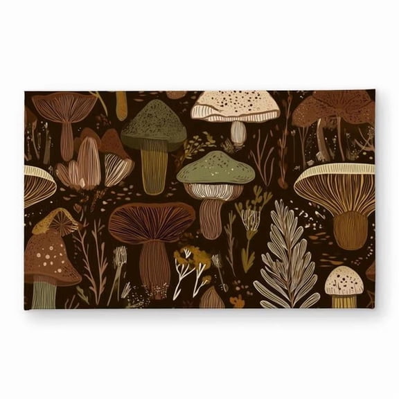 Concius Sales CODM2134SY11JN 21 x 34 in. Forest Fungi Whispers Door Mat - Indoor Outdoor Home Decor