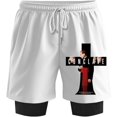 thumbnail image 1 of Conclave Movie Sweatshorts Women Men Short Basketball Pants Fashion Outdoor Sportwear, 1 of 3