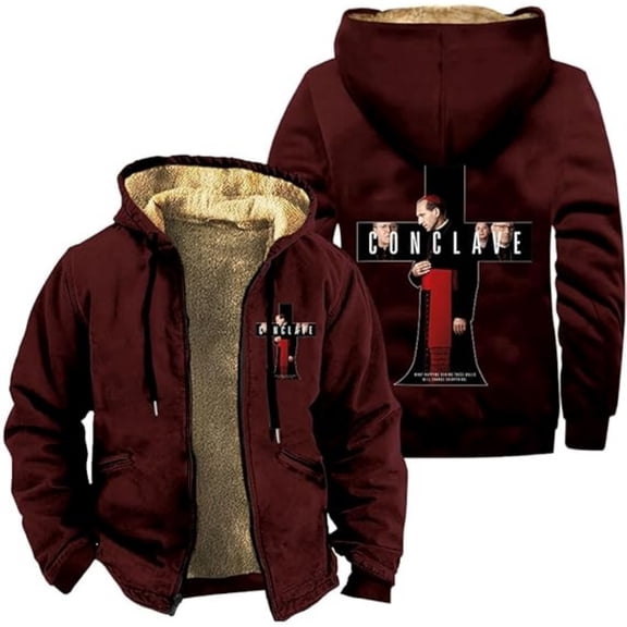 Conclave Movie Zipper Hoodies Women Men Jacket Parkas Long Sleeve Casual Streetwear Coat
