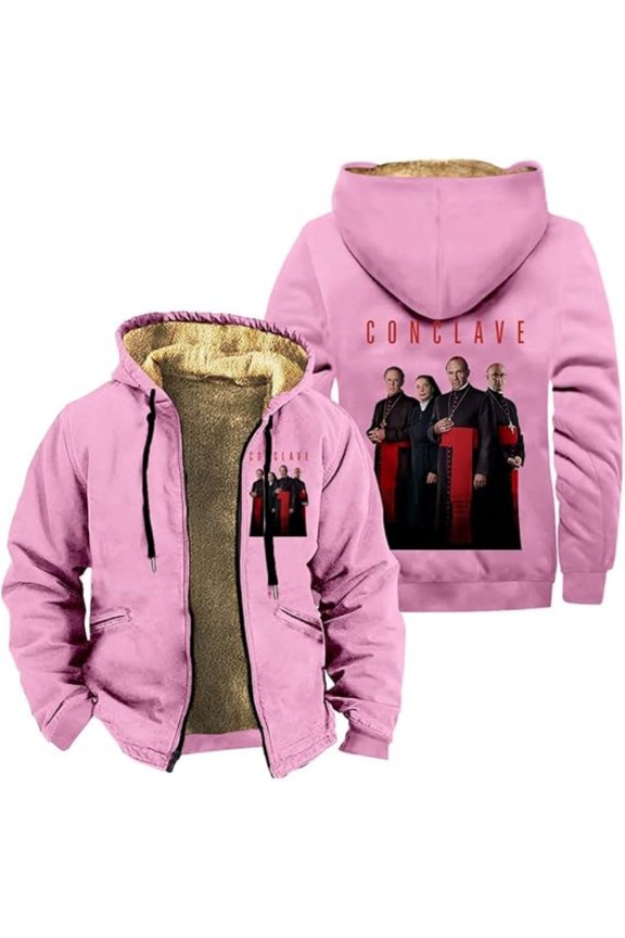 Conclave Movie Zipper Hoodies Women Men Jacket Parkas Long Sleeve Fashion Streetwear Coat