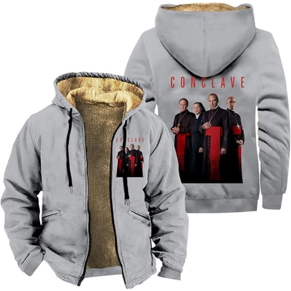 Conclave Movie Zipper Hoodies Women Men Jacket Parkas Long Sleeve Fashion Streetwear Coat