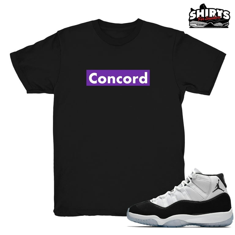 Concord 11 shirt Concord Logo Match Retro 11 Concord 2018 Black tee shirts Walmart