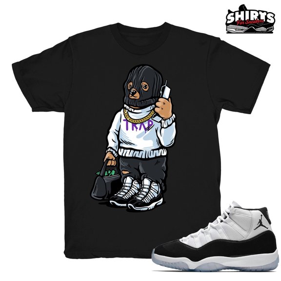 Concord 11 shirt | Trap Bear - Match Retro 11 Concord 2018 / Black tee shirts