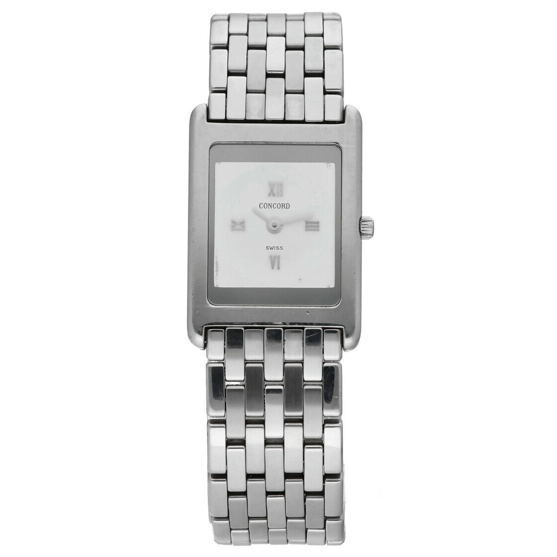 CONCORD CONFECTIONS Concord 14.90.669 Delirium Stainless Steel RectangleThin Quartz Ladies Watch