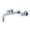 thumbnail image 1 of Concord 2-Handle Wall Mount Roman Tub Faucet, Polished Chrome - 10 x 8 x 2.75 in., 1 of 1