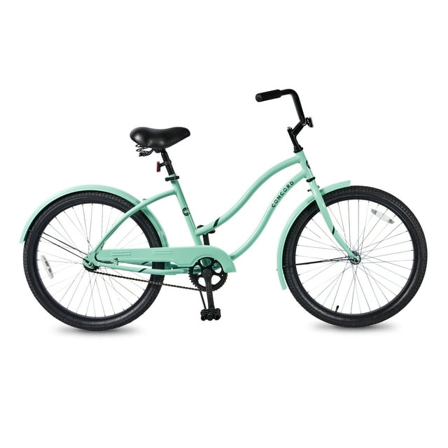 Concord 24” Pacifica Stylish Cruiser Bike for Teen & Adult, Sea Green
