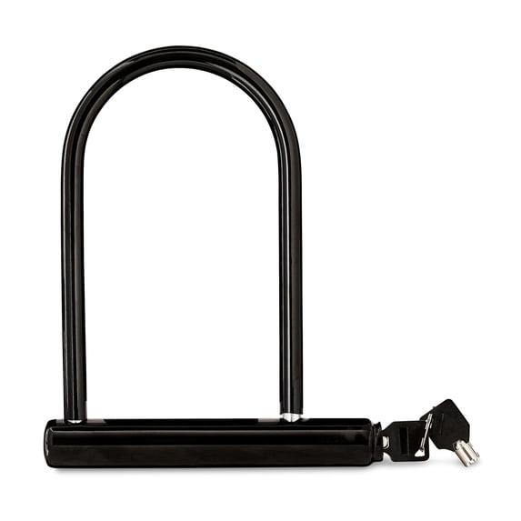 Concord Bike U-Lock with Key, 9.5 inch, Black
