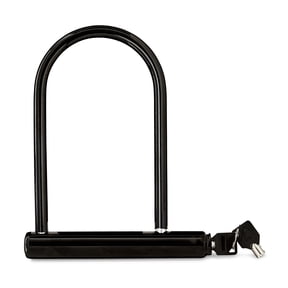 Concord Bike U-Lock with Key, 9.5 inch, Black