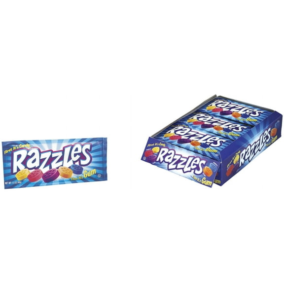 Concord Brands, Original Pouch Razzles Candy, 1.4 Oz, 24 Ct
