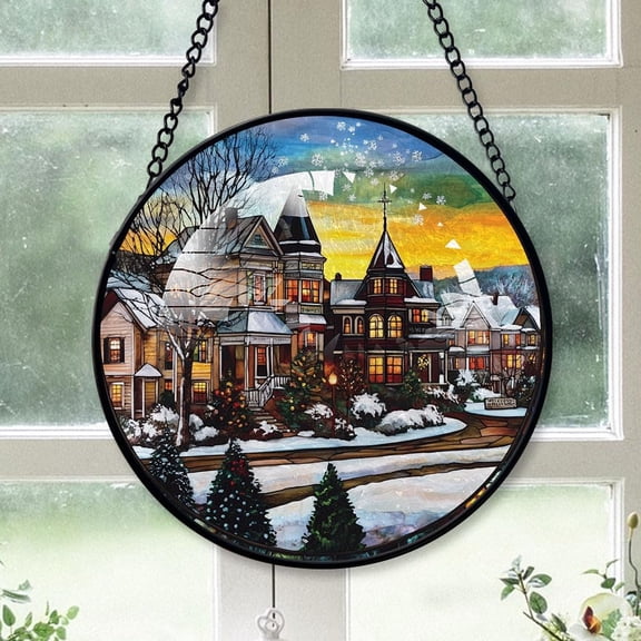 Concord City New Hampshire, Personalized Concord Ornaments 2025, Concord Gift, Stained Glass Suncatcher Ornament for Travel Lovers eCyN0u