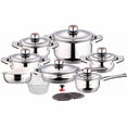 thumbnail image 1 of Concord Cookware Swiss Inox 18 Piece Stainless Steel Cookware Set, 1 of 6