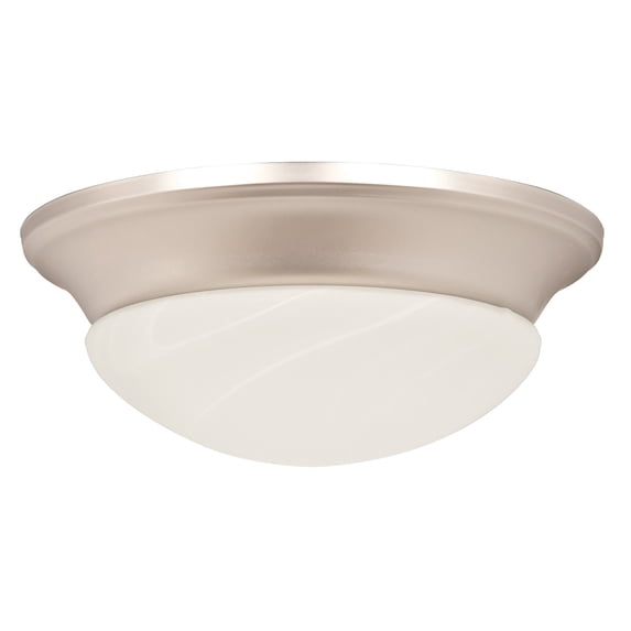 Y-262A-S-SN-Concord Fans-Accessory - Two Light Epact Ceiling Fan Kit Satin Nickel Finish with Satin Opal Glass