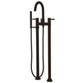 thumbnail image 1 of Concord Floor Mount Tub Filler with Hand Shower, Oil Rubbed Bronze, 1 of 1