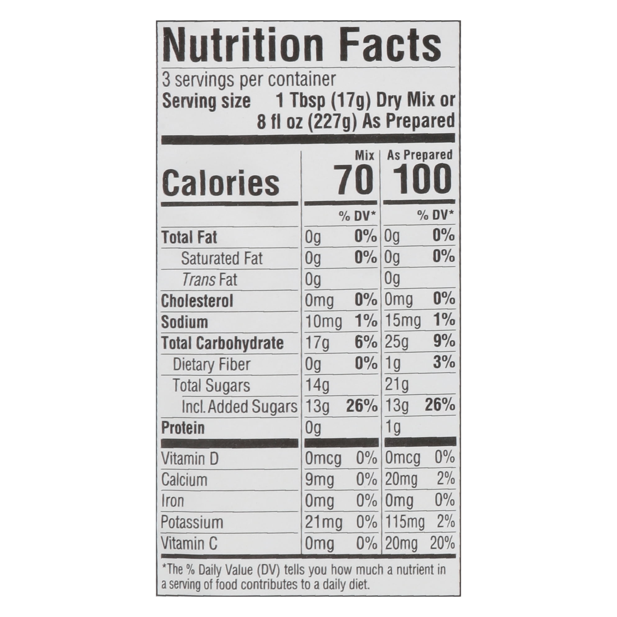 Concord Foods Concord Foods  Smoothie Mix, 1.8 oz