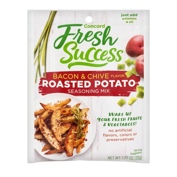 Concord Foods Fresh Success Bacon & Chive Roasted Potato Seasoning Mix, 1.25 oz