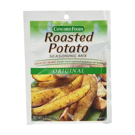 Concord Foods Fresh Success Original Roasted Potato Seasoning Mix 1.25 Oz (Pack of 2)