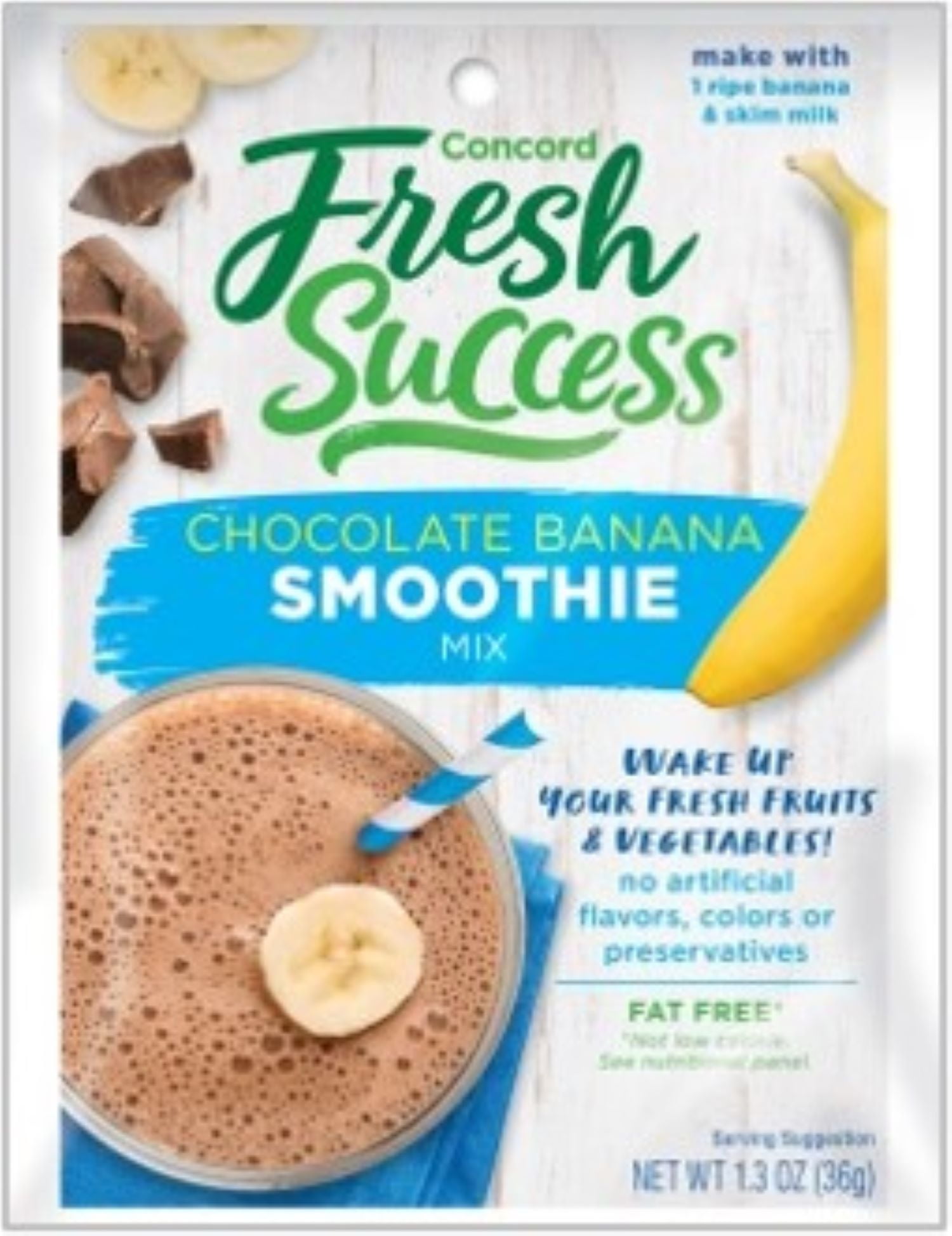 Concord Foods Fresh Success Smoothie Mix, 1.3 oz