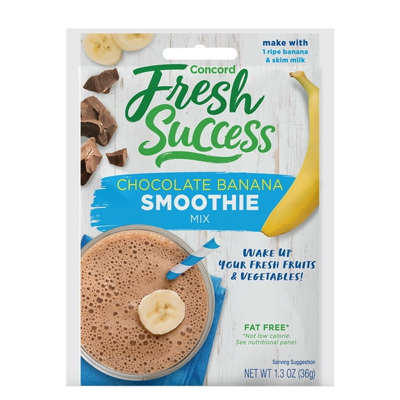 Concord Foods Fresh Success Smoothie Mix, Chocolate Banana, 1.3 oz