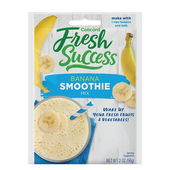 Concord Foods, Smoothie Banana, Drink Mixes, 2 oz, Shelf-Stable
