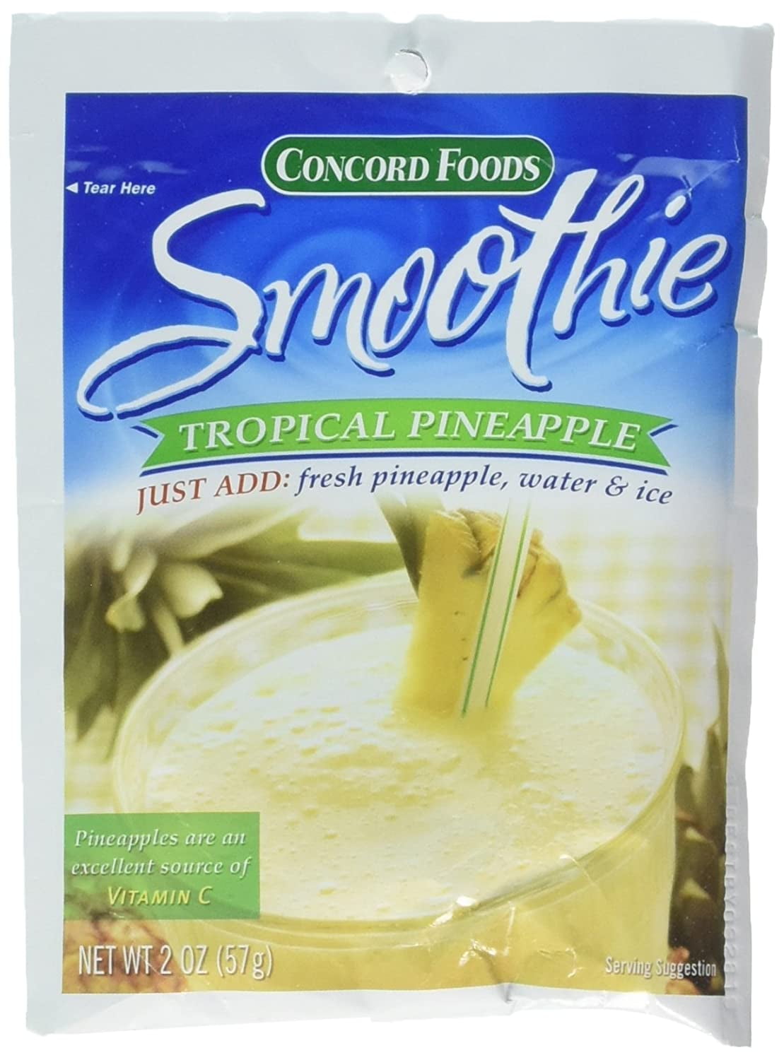 Concord Foods Smoothie Tropical Pineapple Mix, 2 oz