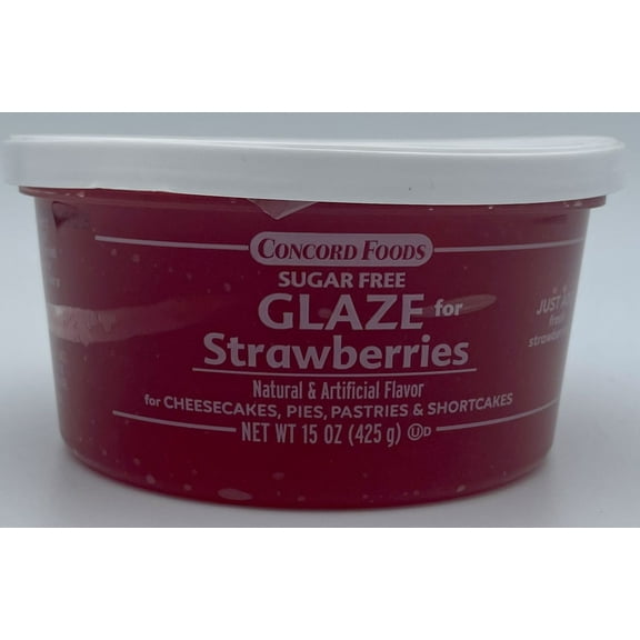 Concord Foods Sugar Free Strawberry Glaze, 15 oz