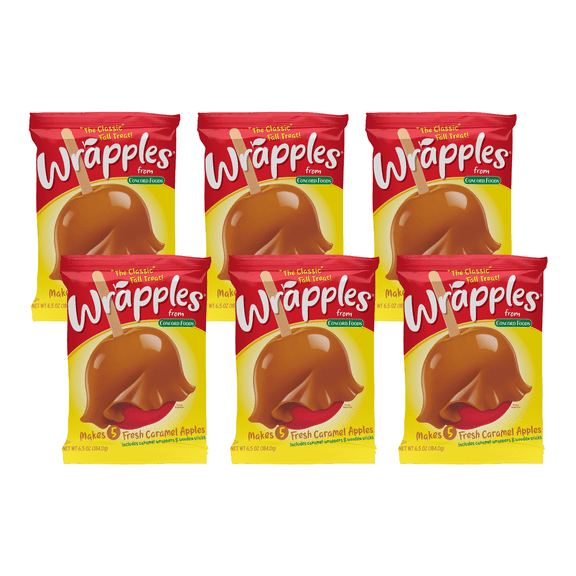 Concord Foods Wrapples Caramel Apple Wraps 6.5 oz (Pack of 6)