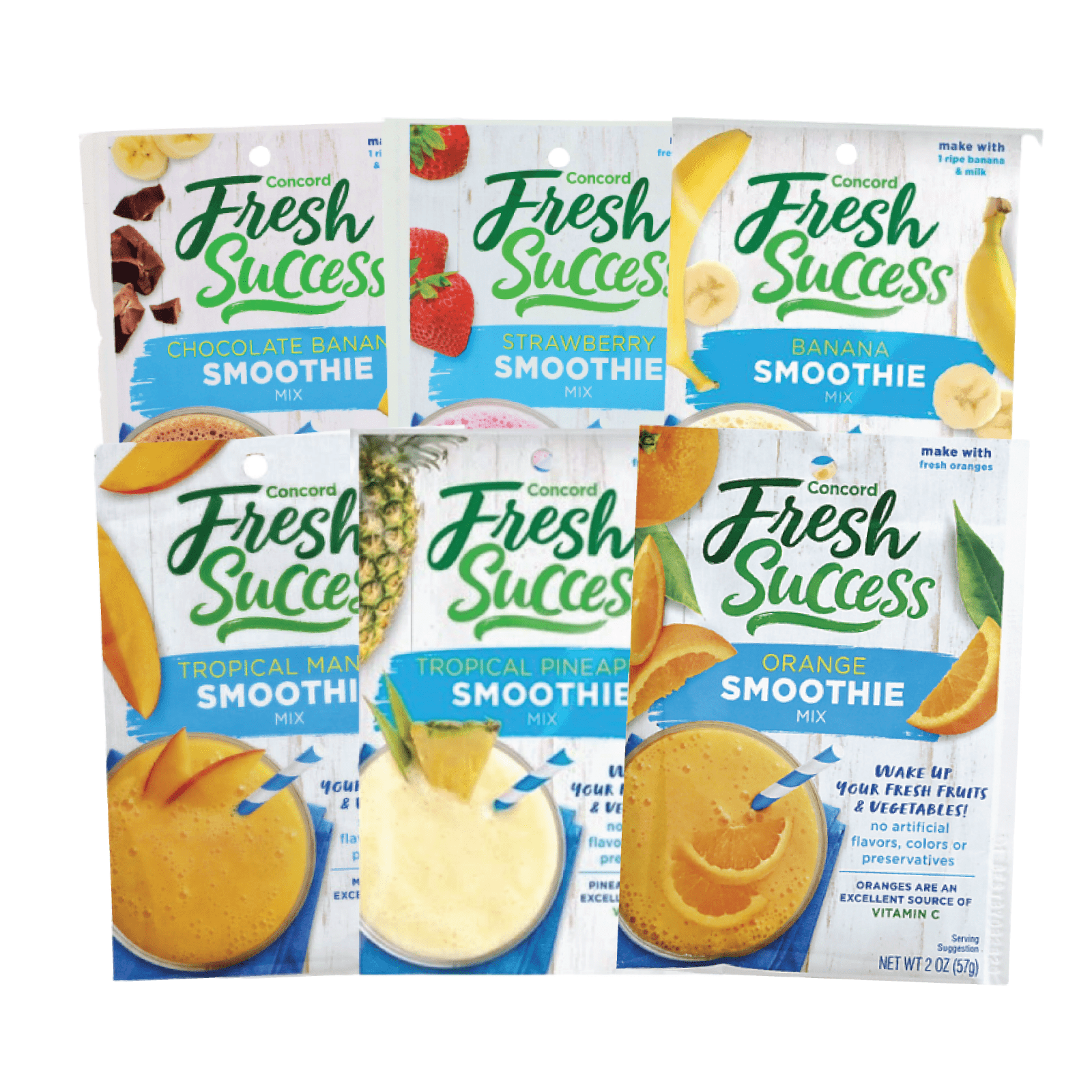Concord Fresh Success Smoothie Mix No Artificial Flavors Variety (9
