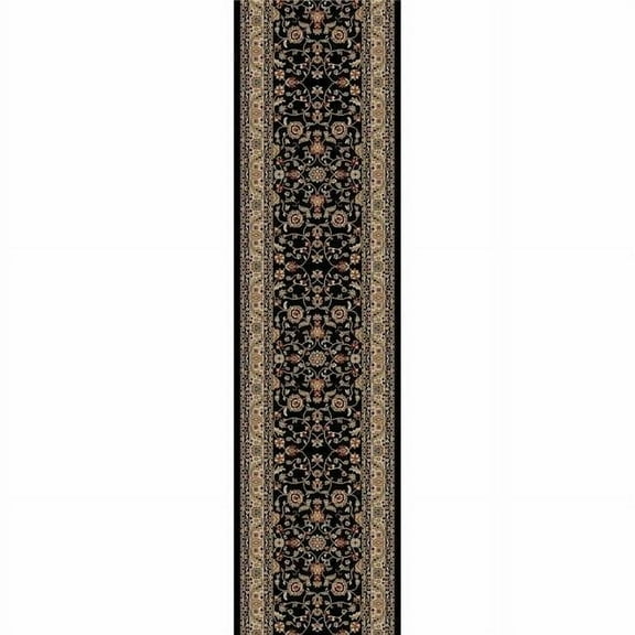 Concord Global 49333 2 ft. 7 in. x 4 ft. Jewel Marash - Black