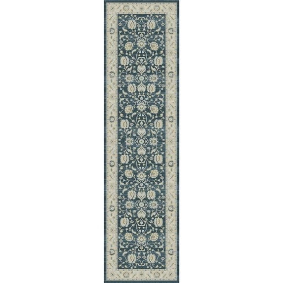 Concord Global 28252 2 ft. x 7 ft. 3 in. Kashan Mahal - Green