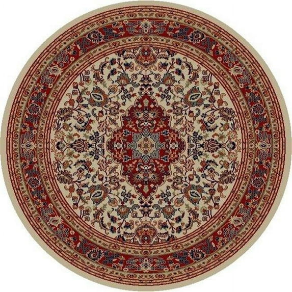 Concord Global 41027 7 ft. 10 in. x 9 ft. 10 in. Jewel Heriz - Ivory