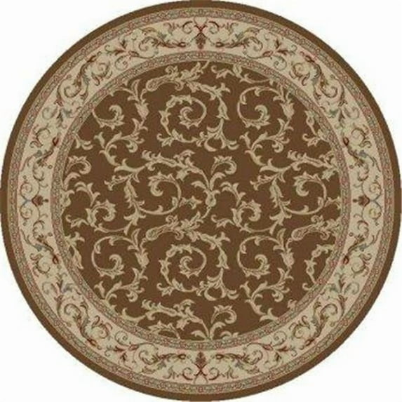 Concord Global 43980 5 ft. 3 in. Jewel Veronica - Round, Brown