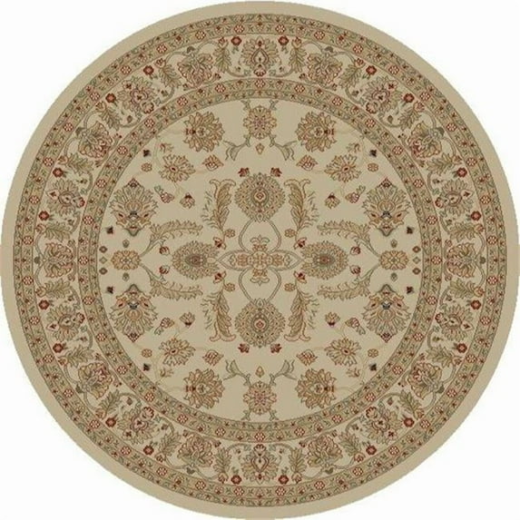Concord Global 44426 6 ft. 7 in. x 9 ft. 3 in. Jewel Antep - Ivory