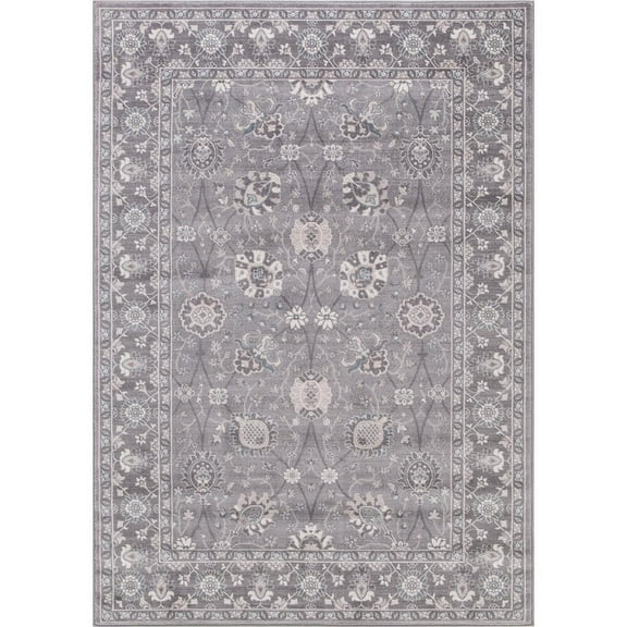 Concord Global 45367 7 ft. 10 in. x 10 ft. 6 in. Lara Vase - Grey