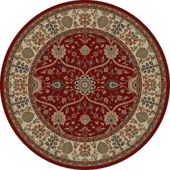 Concord Global 49000 5 ft. 3 in. Jewel Voysey - Round, Red