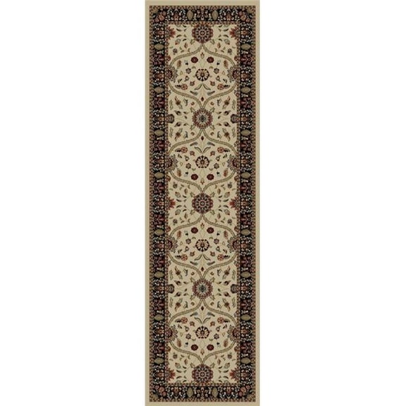 Concord Global 49022 2 ft. 3 in. x 7 ft. 7 in. Jewel Voysey - Ivory