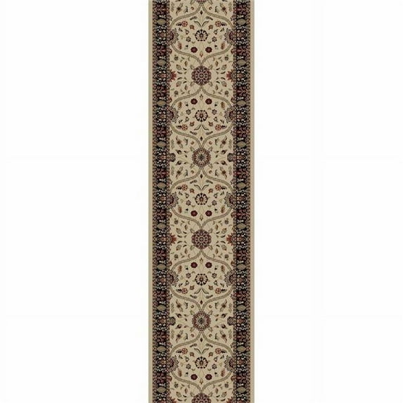 Concord Global 49023 2 ft. 7 in. x 4 ft. Jewel Voysey - Ivory