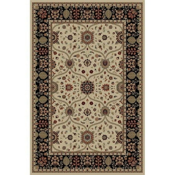 Concord Global 49025 5 ft. 3 in. x 7 ft. 7 in. Jewel Vorsey - Ivory